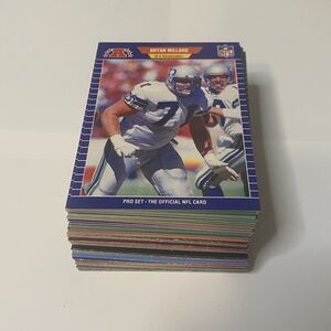 1989 - 1990 Pro Set Football Cards Lot of 82 Cards Vintage